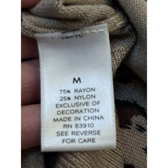Susan Graver Cardigan Sweater Button Front Animal Leopard Print Sequin Med - Picture 3 of 9